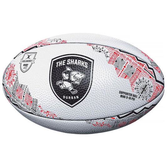Gilbert Rugby Sharks Supporter Rugby Ball Mini