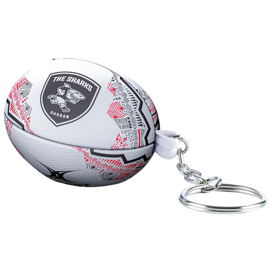 Gilbert Rugby Sharks Supporter Keyring
