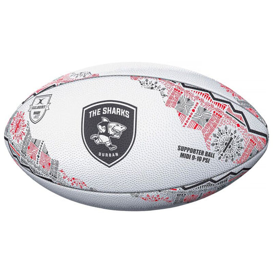 Gilbert Rugby Sharks Supporter Rugby Ball Midi